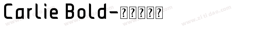 Carlie Bold字体转换